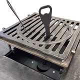 Suport metalic pentru ceaun, din otel, potrivit pentru firepit rotund, 14 cm