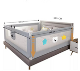Set 4 bariere protectie culisante pentru pat, inaltime reglabila 68-98 cm, 160 cm 180 cm 200 cm