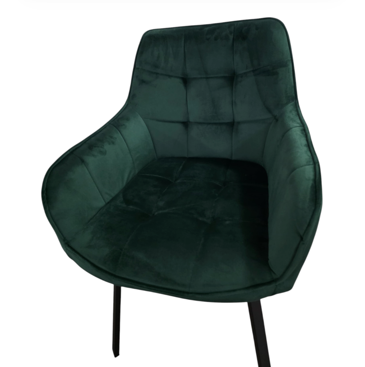 Scaun bucatarie, scaun bar, scaun dining, scaun tapitat, cadru metalic, perna burete, elegant, ergonomic, verde