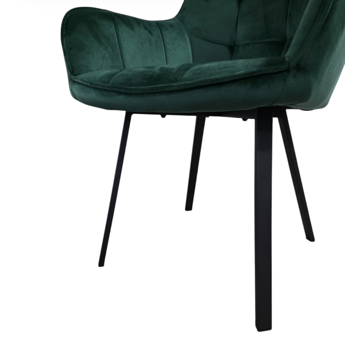 Scaun bucatarie, scaun bar, scaun dining, scaun tapitat, cadru metalic, perna burete, elegant, ergonomic, verde