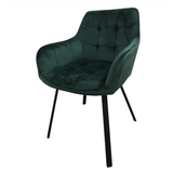 Scaun bucatarie, scaun bar, scaun dining, scaun tapitat, cadru metalic, perna burete, elegant, ergonomic, verde