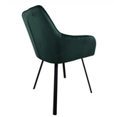 Scaun bucatarie, scaun bar, scaun dining, scaun tapitat, cadru metalic, perna burete, elegant, ergonomic, verde