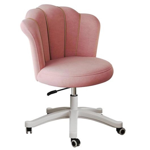 Scaun birou, modern, catifea, ergonomic, rotativ, inaltime reglabila intre 40-50 cm