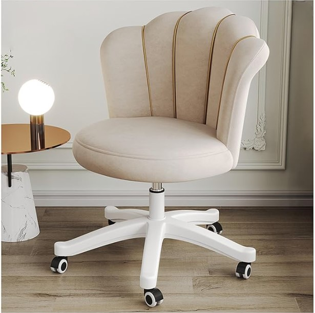 Scaun birou, modern, catifea, ergonomic, rotativ, inaltime reglabila intre 40-50 cm