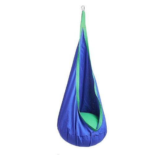 Leagan tip cocon cuib suspendat pentru copii, cu kit complet de montaj