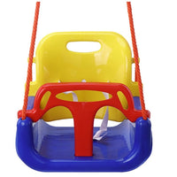 Leagan multifunctional pentru copii mici, cu centura de siguranta si accesorii de prindere incluse