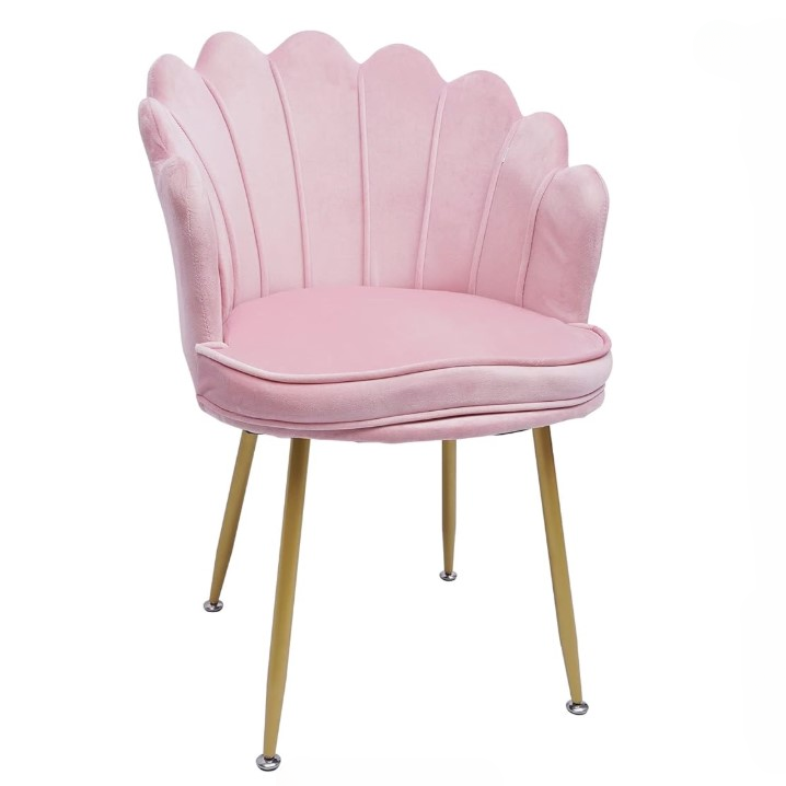 Scaun bucatarie, dining, tapitat, catifea, cadru metalic, elegant