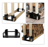 Suport lemne de foc din fier organizator