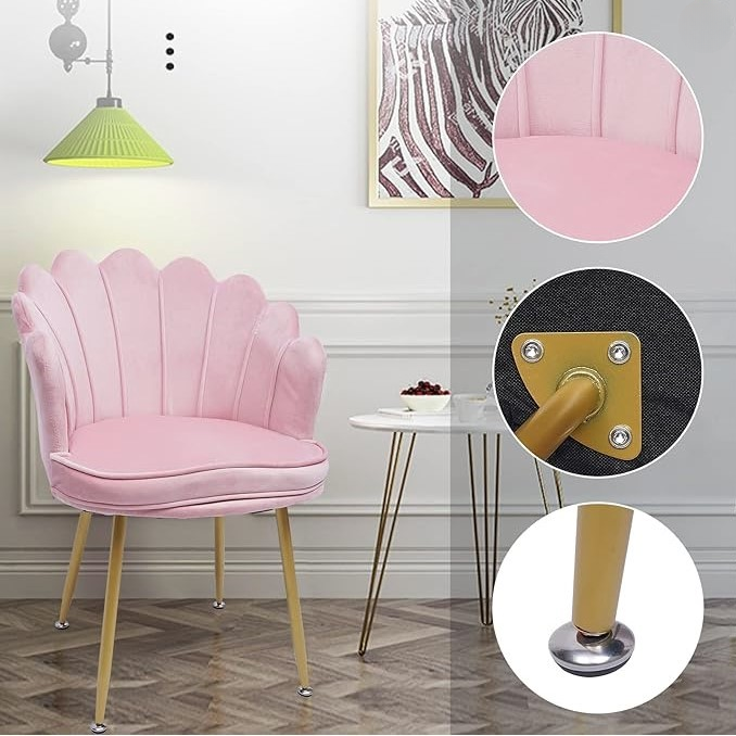 Scaun bucatarie, dining, tapitat, catifea, cadru metalic, elegant