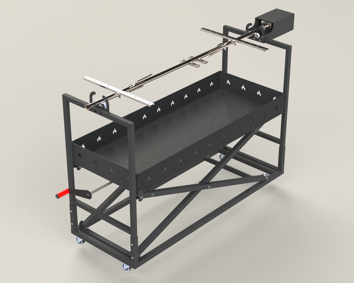 Protap Rotisor inox ,electric profesional 100 kg , porc ,purcel,vitel,berbecut,berbec ,cu focar reglabil, 160 cm x 60 cm