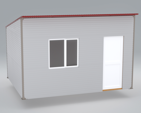 Casa modulara , 3x4 m ,Tiny house,Sopron , Magazie Gradina /Deozitare  cu imbinari din fier / structura din lemn