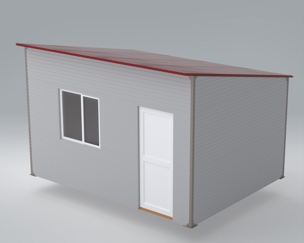 Casa modulara , 3x4 m ,Tiny house,Sopron , Magazie Gradina /Deozitare  cu imbinari din fier / structura din lemn