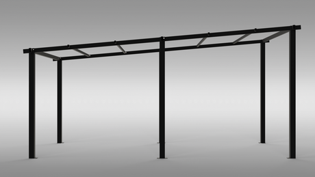 Garaj,Pergola,Pavilion de gradina,Acoperis Masina, Metal,Modular, 3 x 5 m