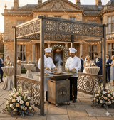 Acoperiș Foișor metalic grătar Gradina, 2x2 m,Structură metalică BBQ .Pergola - BUZ.RO