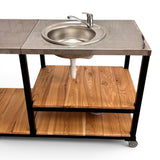 Ansamblu de gatit modular| gratar gardina carbuni| plita| sobita| blat inox| chiuveta