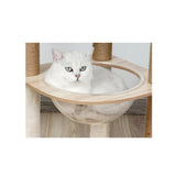 Ansamblu de joaca pentru pisici, culoare crem, 40x40x132cm - BUZ.RO