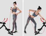 Aparat de fitness multifunctional pentru abdomene cu corzi incluse, display