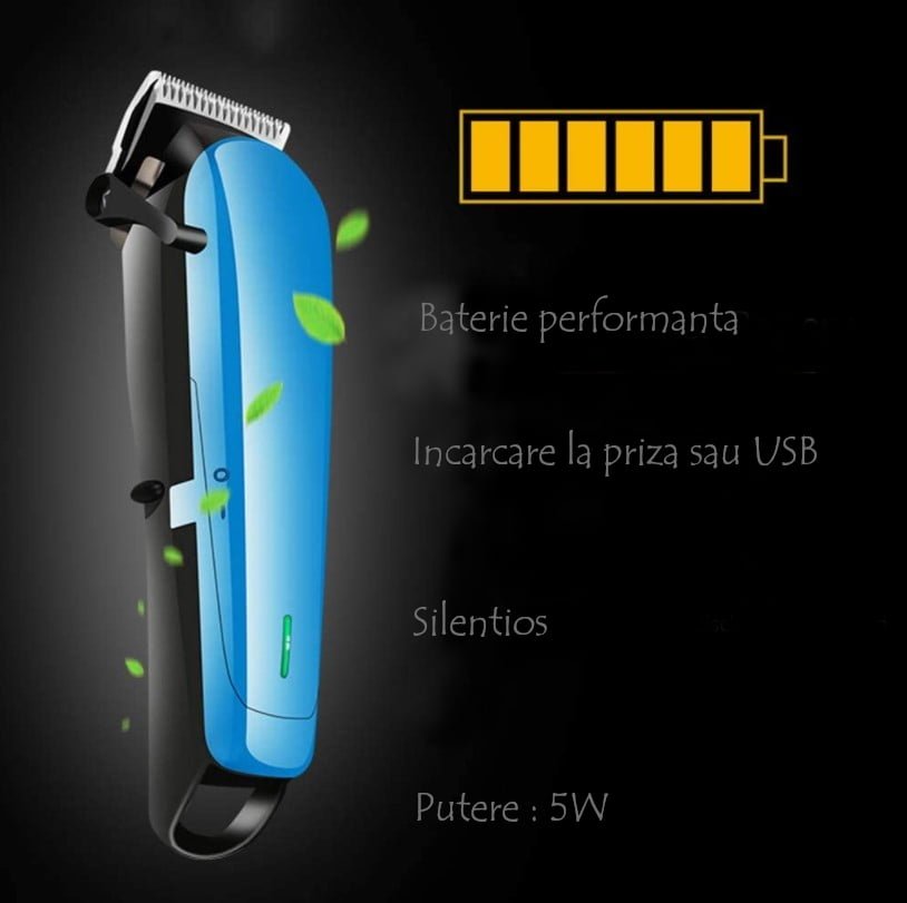 Aparat de tuns animale silentios profesional, marske, ideal pentru Caini si pisici - BUZ.RO