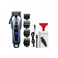 Aparat de tuns profesional Kemei cu acumulator, display LCD