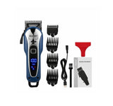 Aparat de tuns profesional Kemei cu acumulator, display LCD