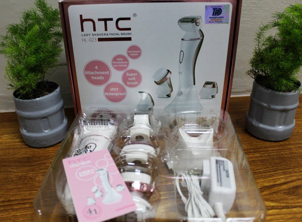 Aparat Epilat și Tuns Femei 4 în 1 – Reîncărcabil, Impermeabil IPX7, Capete Interșchimbabile, Rose + Alb - BUZ.RO