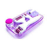 Aparat facial pentru fata, Derma roller, microblending, ace din titan, masaj, regenerare, set masaj facial - BUZ.RO
