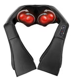 Aparat Masaj Cervical și Lombar cu Shiatsu și Încălzire Infraroșu – Curele Ajustabile, Relaxare Acasă - BUZ.RO