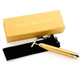 Aparat masaj facial anti - rid, energy beauty bar, 24K gold, efect de lifting si revitalizare a tenului electric - BUZ.RO