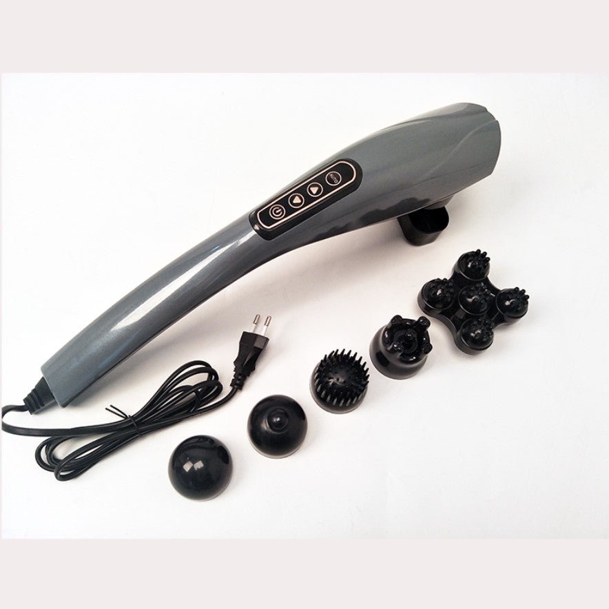 Aparat masaj pentru spate, umeri, picioare, maini, zona cervicala, abdomen, cu 6 capete detasabile, 24 W - BUZ.RO