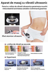 Aparat de slabit profesional cu tehnologie 6 in 1, EMS, ultrasonic, cu infrarosu, pentru fata si corp, terapie anti durere