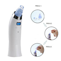 Aparat Vacuum Cleanser aspirator ingrijire ten, curatire cosuri, puncte negre, pori, acnee, 5 viteze, reincarcabil