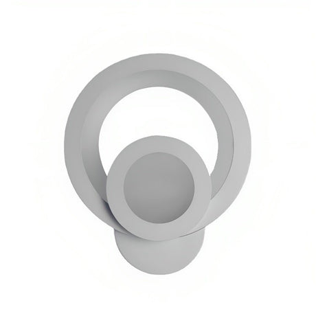 Aplica LED Circle, 2 cercuri, 3 tipuri de lumini, intensitate reglabila, 20x24cm, design unic si modern, calitate premium, alba - BUZ.RO