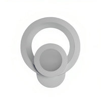 Aplica LED Circle, 2 cercuri, 3 tipuri de lumini, intensitate reglabila, 20x24cm, design unic si modern, calitate premium, alba