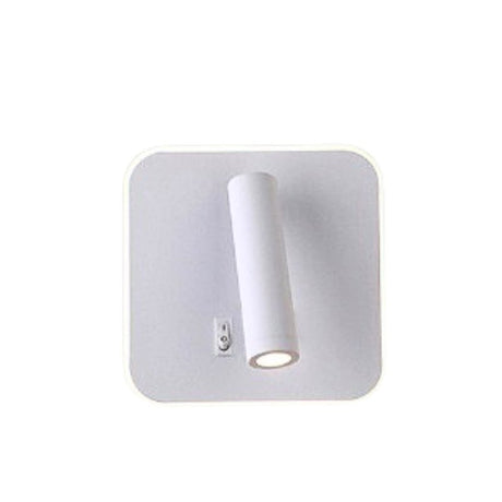 Aplica perete, spot luminos, lumina ambientala, port usb, 145x145 mm, slim, design modern - BUZ.RO