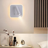 Aplica perete, spot luminos, lumina ambientala, port usb, 145x145 mm, slim, design modern - BUZ.RO