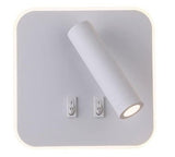 Aplica perete, spot luminos, lumina ambientala, port usb, 145x145 mm, slim, design modern - BUZ.RO