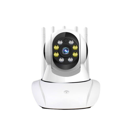 Baby monitor, camera supraveghere, wireless, rotatie de 360, monitorizare bebelusi, video si audio, LED - uri noapte IR, bidirectionala, Full HD, senzor miscare, alb - BUZ.RO