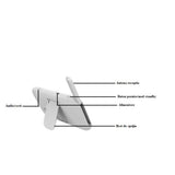 Baby monitor cu rotatie, 360 de grade, pentru camera copilului, monitorizare video bebelusi pentru interior, vedere pe timp de noapte, audio, bidirectional, transmisie wireless, alb - BUZ.RO