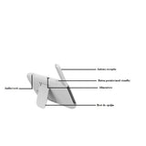 Baby monitor cu rotatie, 360 de grade, pentru camera copilului, monitorizare video bebelusi pentru interior, vedere pe timp de noapte, audio, bidirectional, transmisie wireless, alb