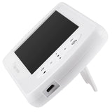 Baby monitor pentru camera copilului , Wireless , HD 1080P si 4.3 inch, audio, bidirectional, senzori, viziune de noapte IR, 6 cantece, alb - BUZ.RO