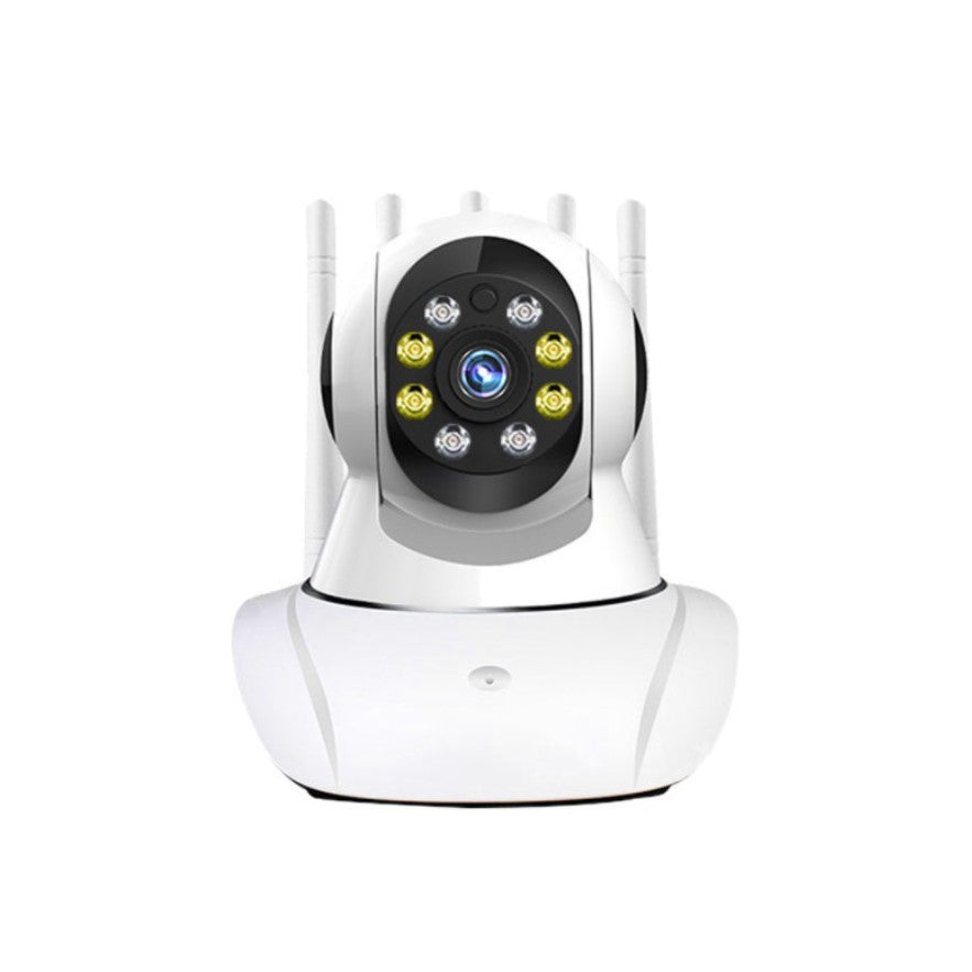 Baby monitor, camera supraveghere, wireless, rotatie de 360, monitorizare bebelusi, video si audio, LED-uri noapte IR, bidirectionala, Full HD, senzor miscare, alb