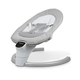 Balansoar bebelusi, leagan copii, electric, portabil, cu conectare la priza, telecomanda, timer si muzica, gri