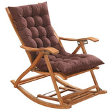 Balansoar de lemn, scaun balansoar interior si exterior, cu cadru lemn rezistent, cu perna maro, dimensiuni 122x79x46cm - BUZ.RO