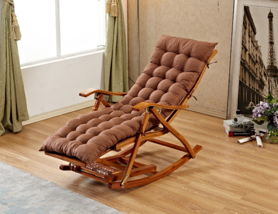 Balansoar gradina, scaun balansoar, cu cadru lemn rezistent, cu perna maro, dimensiuni 122x79x46cm