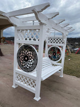 Balansoar gradina leagan lemn pentru curte terasa tip pergola, 2 locuri - BUZ.RO