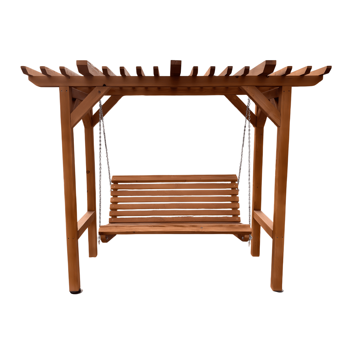 Balansoar Gradina Premium din Lemn, 2 Persoane, Tip Pergola, 270 x 220 x 100 cm - BUZ.RO
