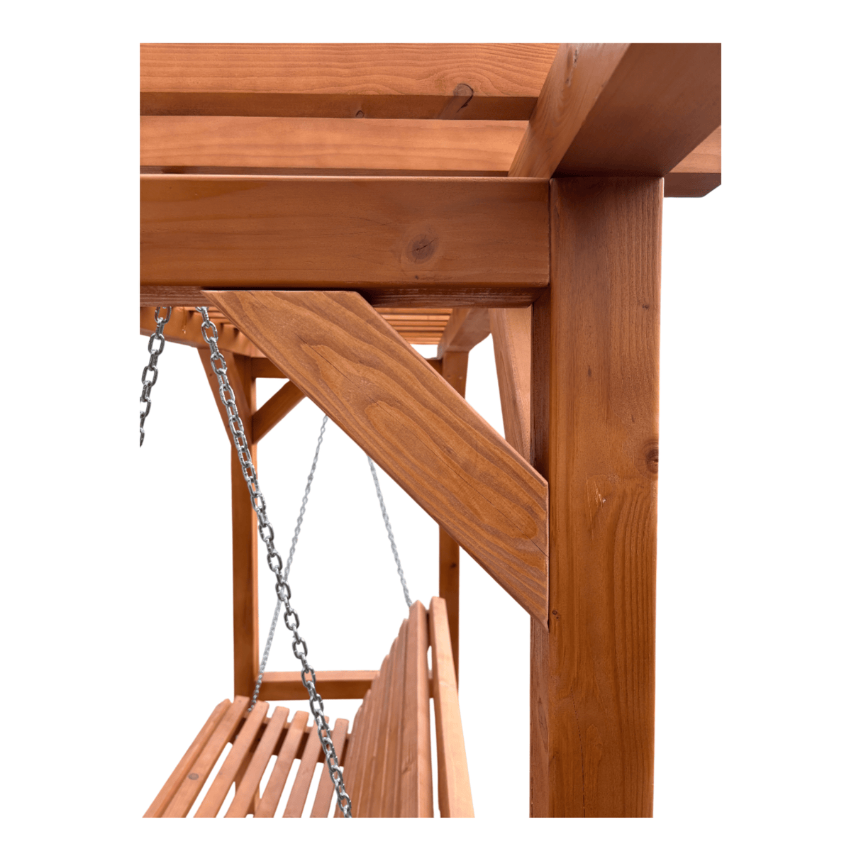 Balansoar Gradina Premium din Lemn, 2 Persoane, Tip Pergola, 270 x 220 x 100 cm - BUZ.RO