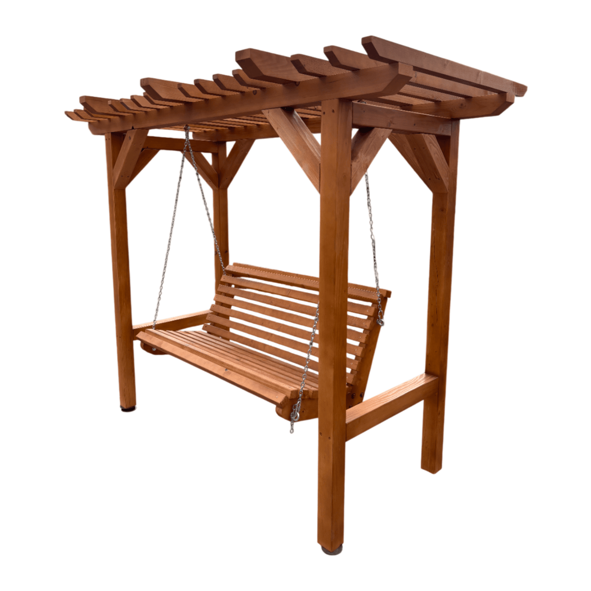 Balansoar Gradina Premium din Lemn, 2 Persoane, Tip Pergola, 270 x 220 x 100 cm - BUZ.RO