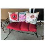 Banca pentru gradina, exterior, din metal, pentru 2 persoane, cu spatar, din fonta, neagra - BUZ.RO