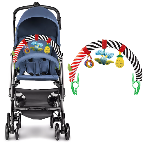 Bara activitati, jucarii senzoriale, jucarii, bebelusi, pentru balansoar, patut sau carucior, multicolor